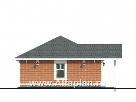 Проекты домов Альфаплан - Гараж на два автомобиля - превью фасада №4