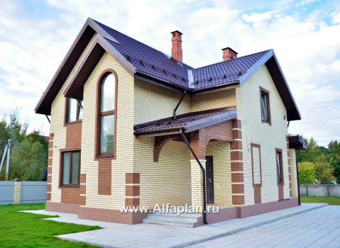 Проекты домов Альфаплан - «Приоритет»-  элегантный коттедж , удобный план дома - превью дополнительного изображения №4