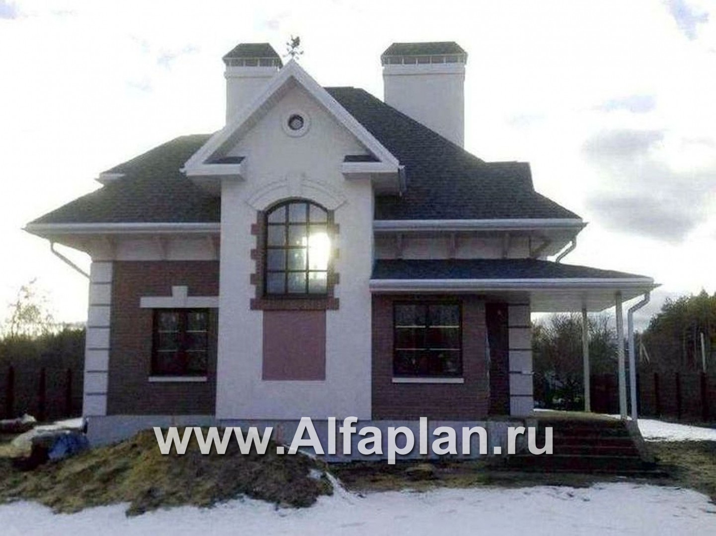 Проекты домов Альфаплан - «Шале Малек» - компактный загородный дом для небольшого участка - дополнительное изображение №5