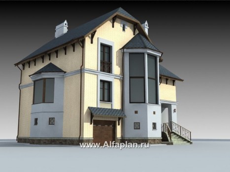 Проекты домов Альфаплан - «Крестный Пачино»  - фешенебельный загородный дом - превью дополнительного изображения №2