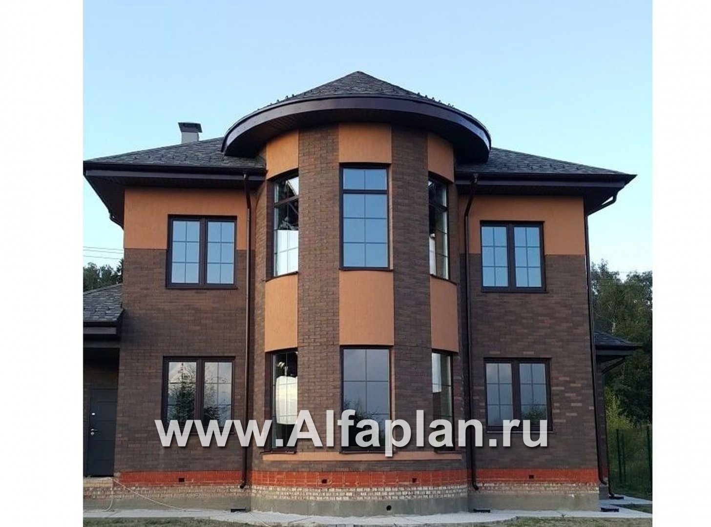 Проекты домов Альфаплан - «Дом светлячка» - трехэтажный дом с мансардой - дополнительное изображение №1