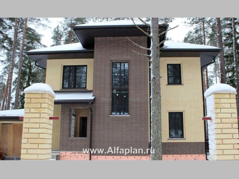 Проекты домов Альфаплан - «Виконт»- двухэтажный дом с гаражом и отличной планировкой - превью дополнительного изображения №6