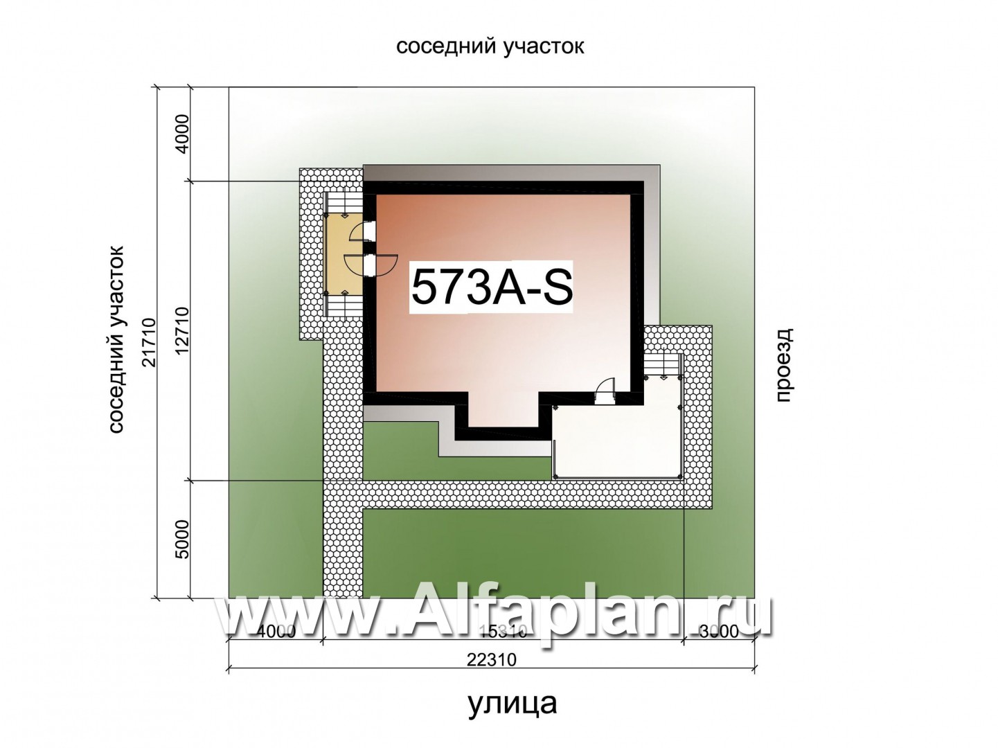 Проекты домов Альфаплан - «Регата» - комфортный план дома, двускатная крыша - дополнительное изображение №1