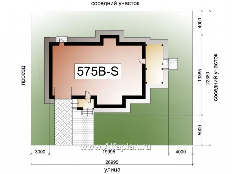 Проекты домов Альфаплан - «Клипер» - комфортный палн дома, двускатная крыша - превью дополнительного изображения №1