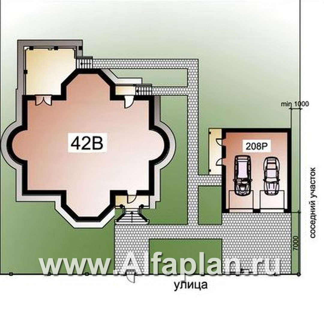 Проекты домов Альфаплан - «Белта»_ДУО - дополнительное изображение №2