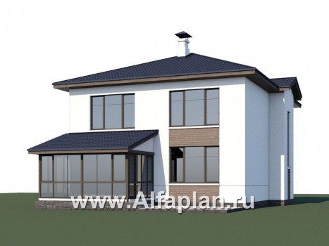 Проекты домов Альфаплан - «Выбор» - компактный дом с комфортной планировкой - превью дополнительного изображения №1