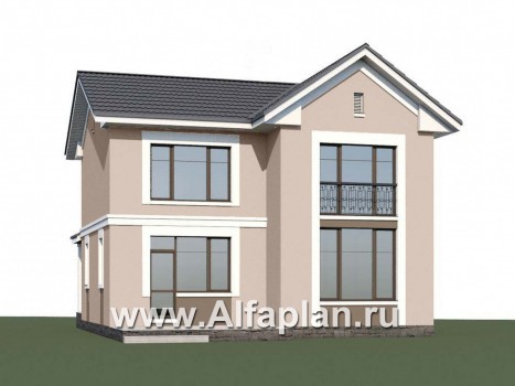 Проекты домов Альфаплан - «Веста» - небольшой дом с отличной планировкой  - превью дополнительного изображения №1