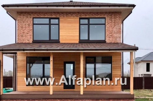 Проекты домов Альфаплан - «Рациональ» - компактный коттедж с полным по высоте вторым этажом - превью дополнительного изображения №4