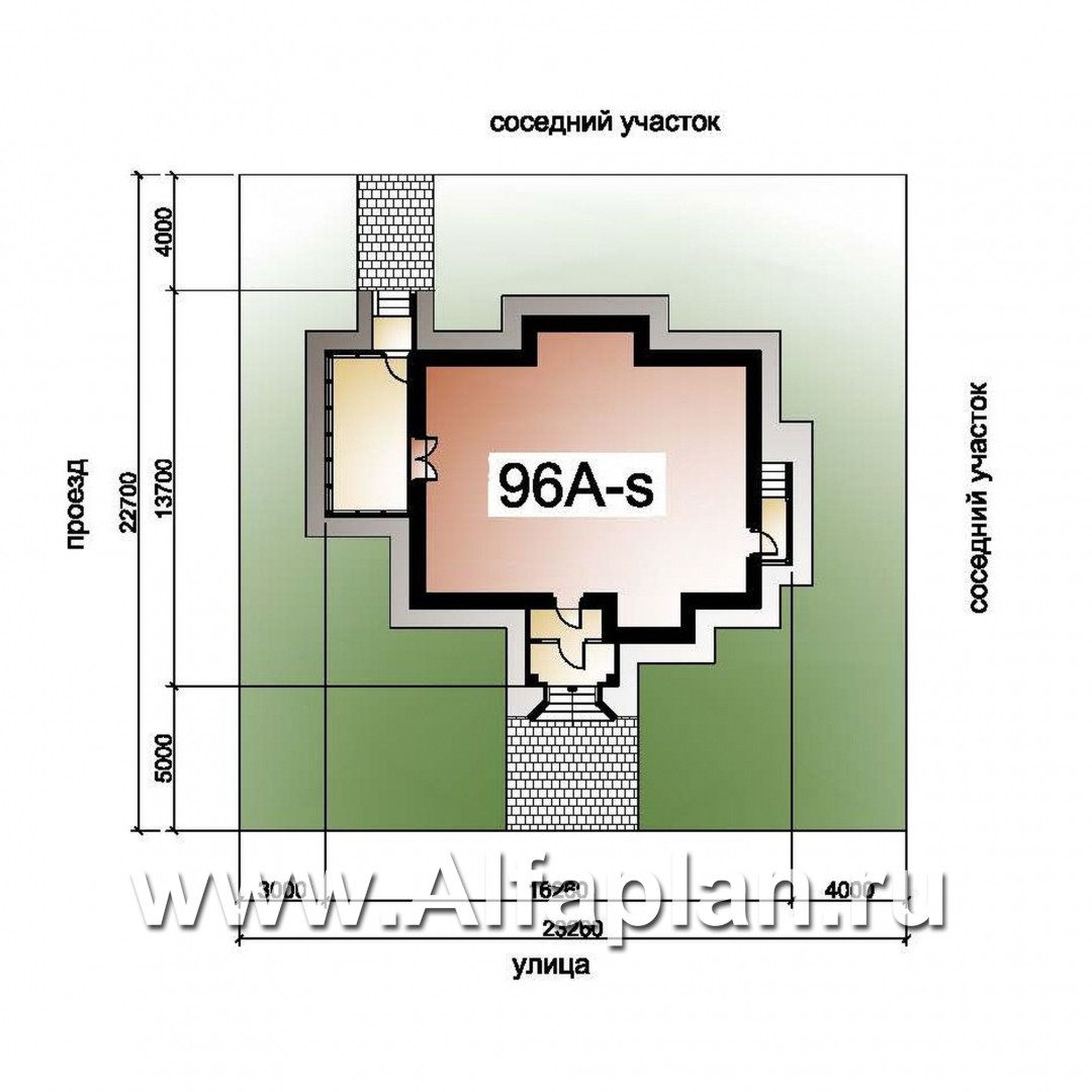 Проекты домов Альфаплан - «Разумовский» - элегантный загородный дом - дополнительное изображение №6