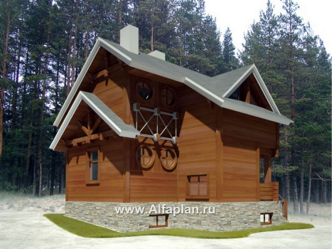 Проекты домов Альфаплан - Компактный дом с цоколем - превью дополнительного изображения №2