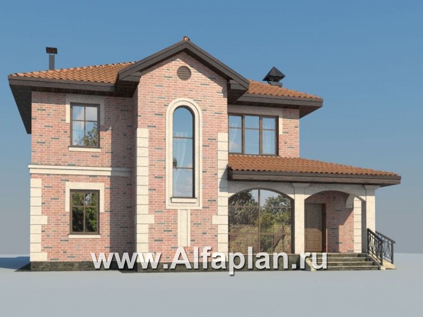 Проекты домов Альфаплан - «Фортуна» - коттедж с удобной планировкой - дополнительное изображение №2