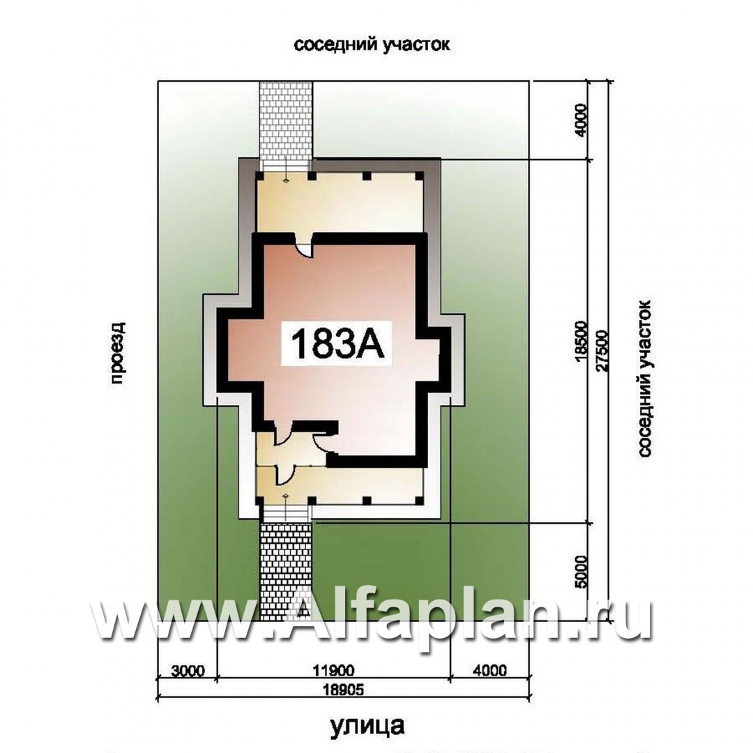 Проекты домов Альфаплан - «Позитив»-дом с компактной и удобной планировкой - дополнительное изображение №1