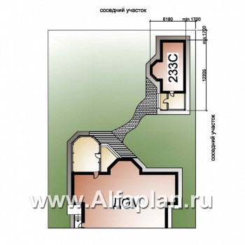Проекты домов Альфаплан - Удобная современная баня с верандой - превью дополнительного изображения №2
