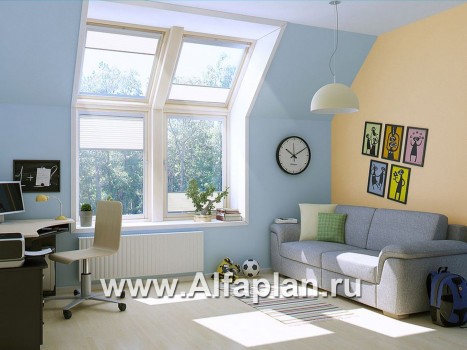 Проекты домов Альфаплан - «Светлая жизнь» - дом с окнами в небо - превью дополнительного изображения №1
