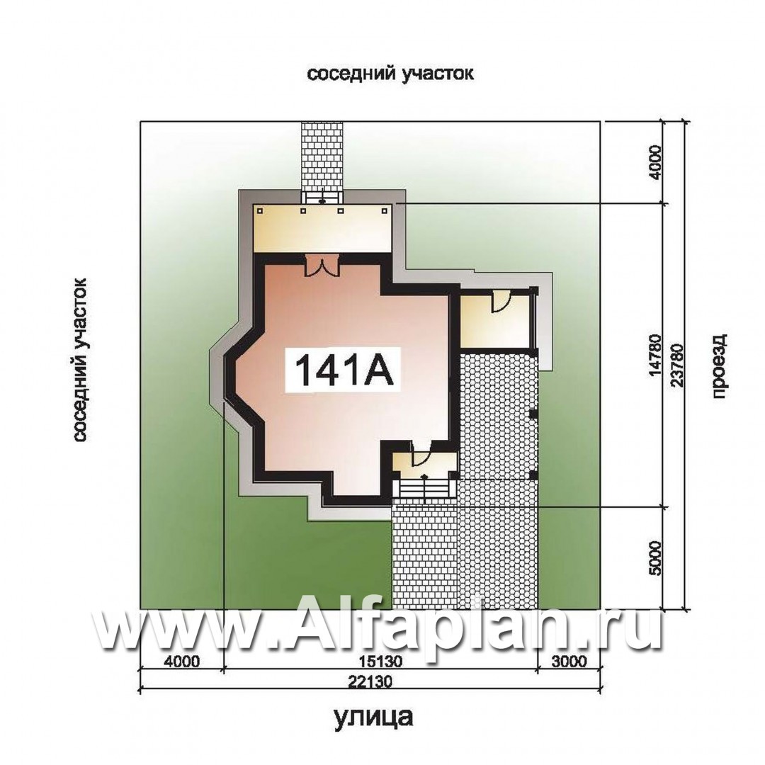 Проекты домов Альфаплан - «Pro vita» - компактный дом с удобной планировкой - дополнительное изображение №1