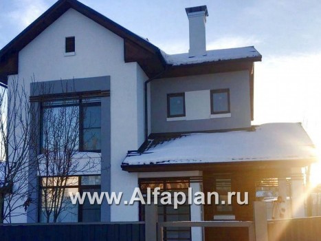 Проекты домов Альфаплан - «Каюткомпания» - проект двухэтажного дома для небольшой семьи - превью дополнительного изображения №2