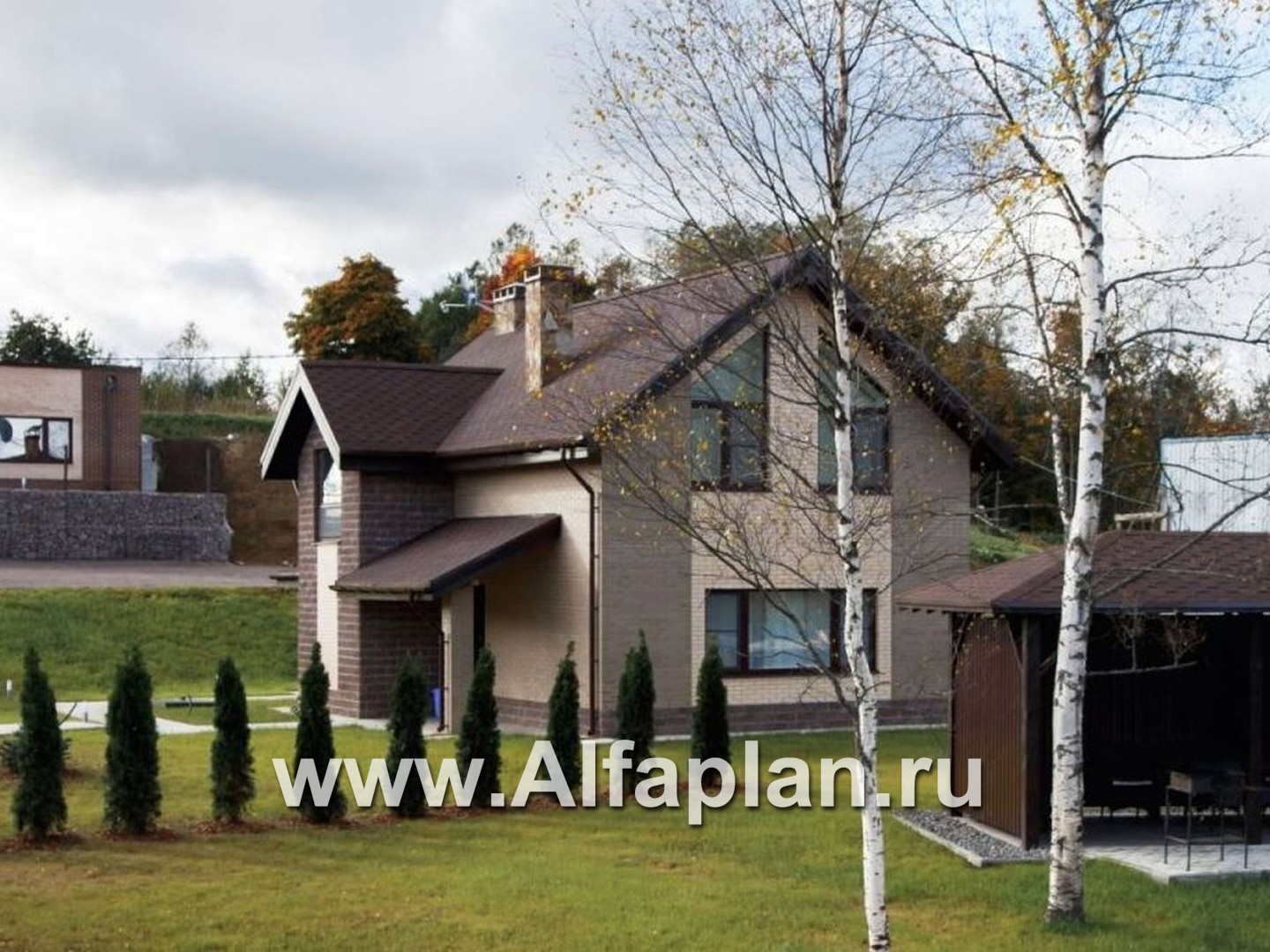 Проекты домов Альфаплан - «Вишневый сад»- проект небольшого дома или дачи - дополнительное изображение №3
