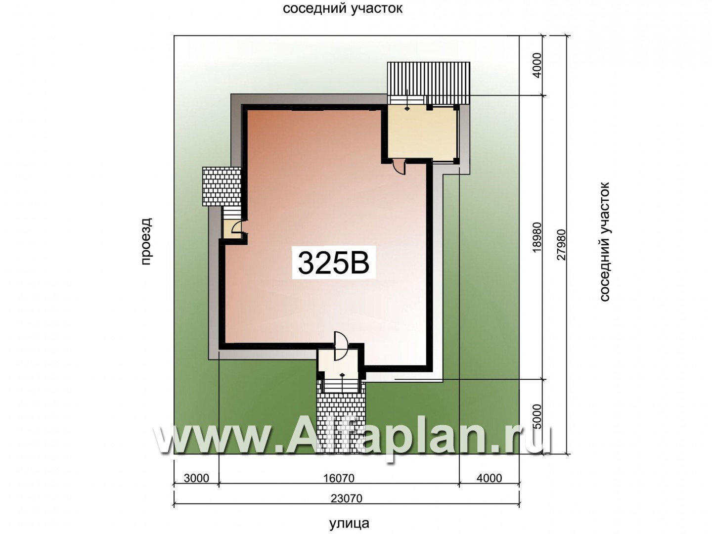 Проекты домов Альфаплан - «Днестр» - одноэтажный коттедж с бильярдной и сауной - дополнительное изображение №2