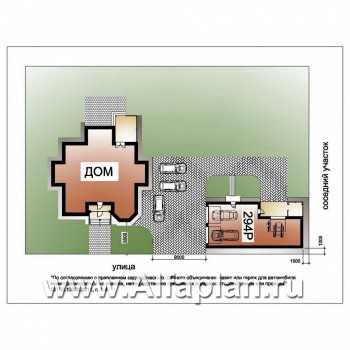 Проекты домов Альфаплан - Гараж со студией и хозблоком - превью дополнительного изображения №3