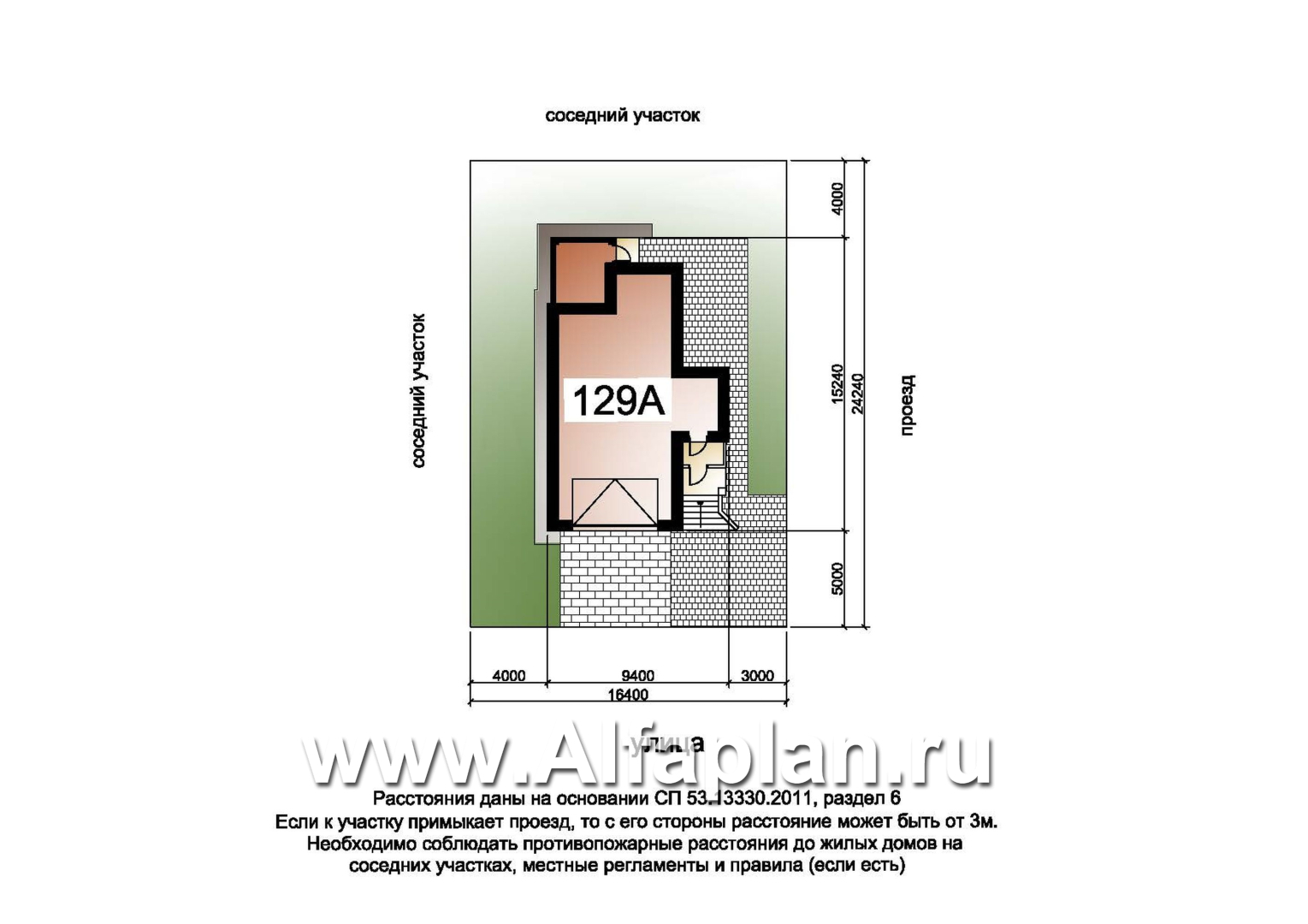 Проекты домов Альфаплан - «Эврика!» - удобный дом из блоков или кирпичей для маленького участка - дополнительное изображение №9