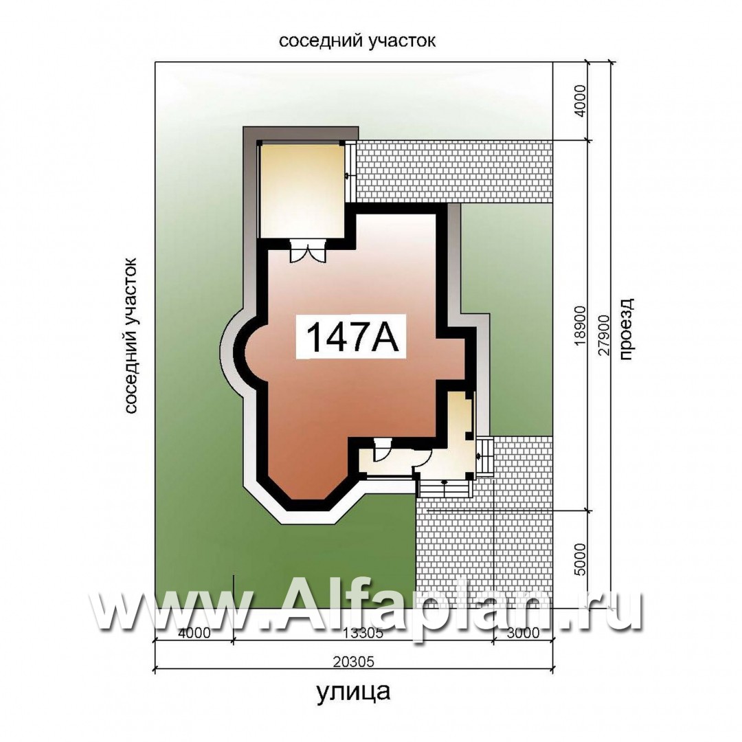 Проекты домов Альфаплан - «Митридат» -  коттедж в средиземноморском стиле - дополнительное изображение №3