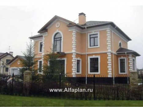 Проекты домов Альфаплан - Двухэтажный коттедж в стиле «Петровское барокко» - превью дополнительного изображения №2