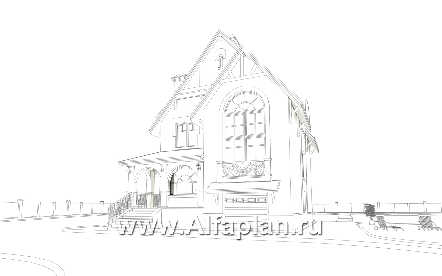 Проекты домов Альфаплан - Дом из газобетона «Индиго» - дополнительное изображение №4