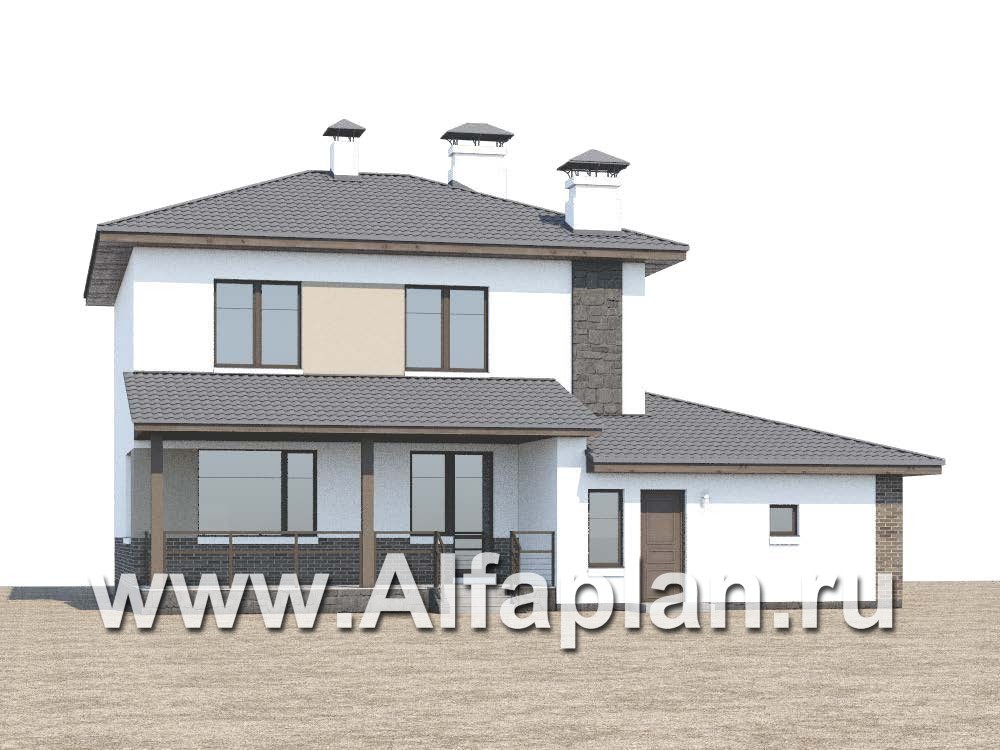Проекты домов Альфаплан - «Приоритет» - современный экономичный дом - - дополнительное изображение №1