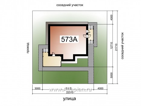Проекты домов Альфаплан - «Регата» - комфортный план дома, двускатная крыша - превью дополнительного изображения №1
