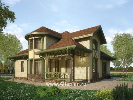 Проекты домов Альфаплан - Загородный коттедж в классическом стиле - превью дополнительного изображения №1