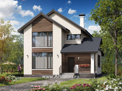 Проекты домов Альфаплан - «Весна» - проект дома в скандинавском стиле с удобным планом - превью дополнительного изображения №1
